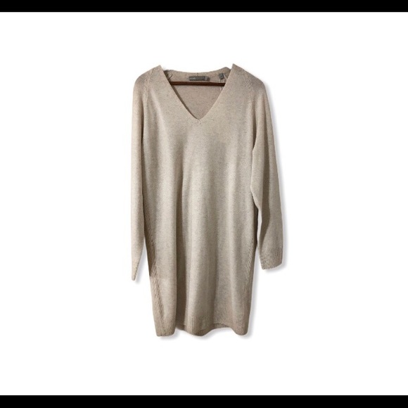 SOLD NWT Vince V-neck cashmere sweater dress - Picture 3 of 4